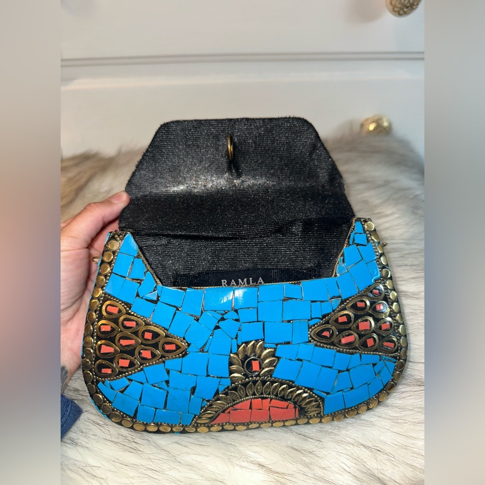 NWOT Ramla Beverly Hills Mosiac Crossbody Bag - Picture 6 of 8